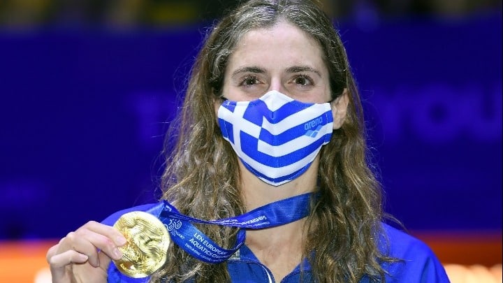 anna ntountounaki golden medal len european swimming