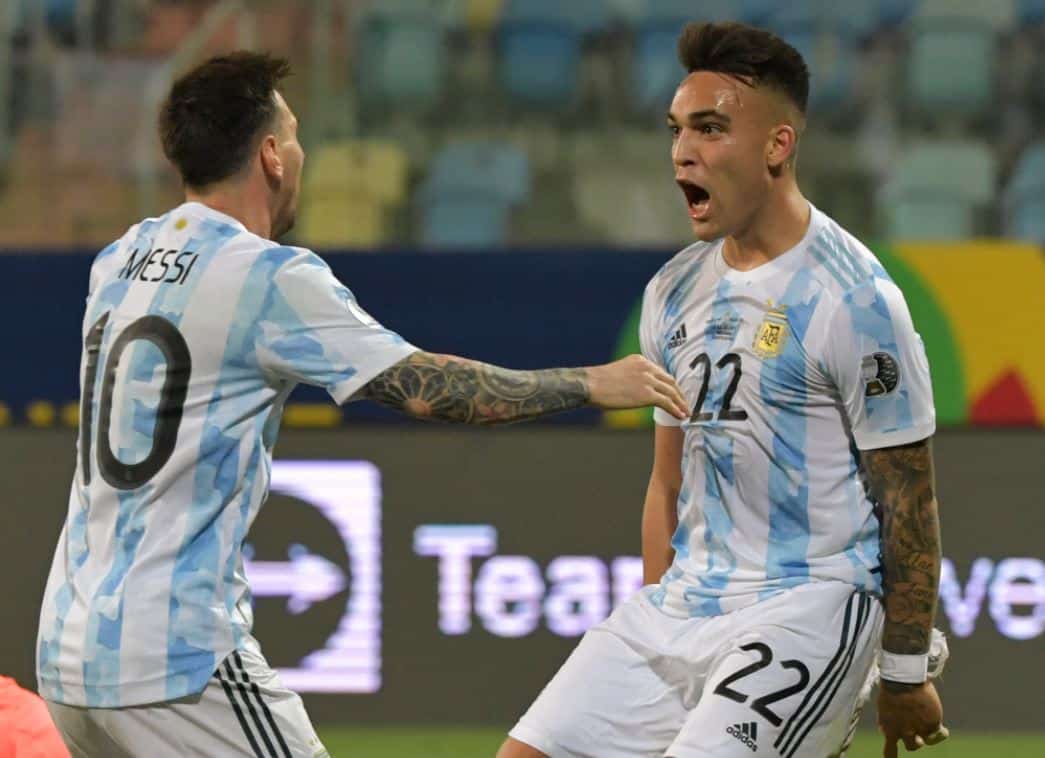 Argentina Lionel Messi Lautaro Martinez goal Ecuador Copa America 2021