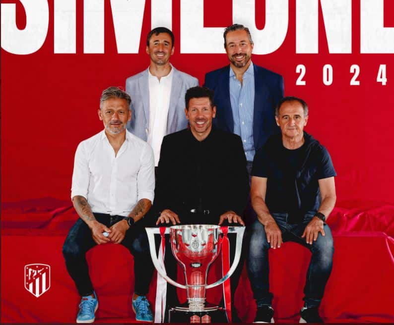 diego simeone coaching staff atletico madrid contract extension