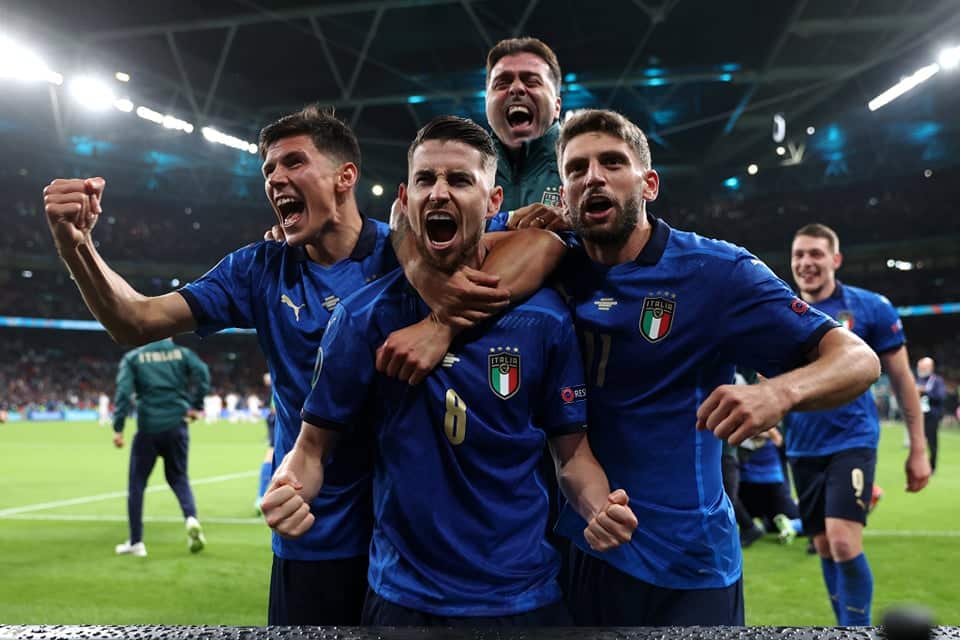 italy national team goal jorginho semi final spain euro 2020