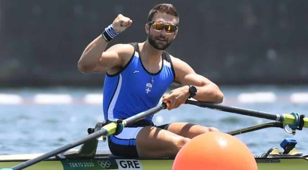stefanos ntouskos first greece rowing olympic games tokyo 2020