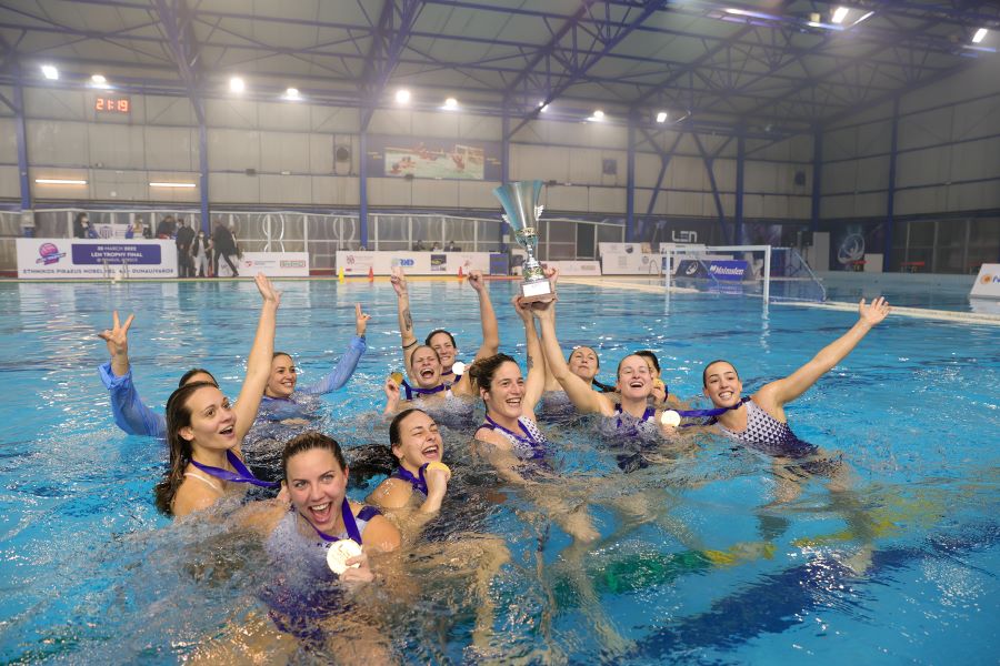 ethnikos water polo women len trophy winners 2022