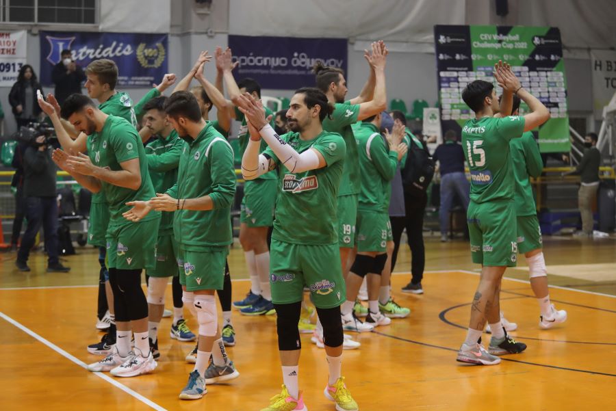 panathinaikos pao volley cev challenge cup