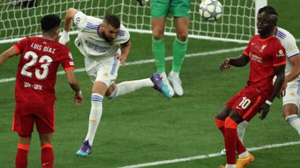 real madrid benzema lliverpool mane champions league final