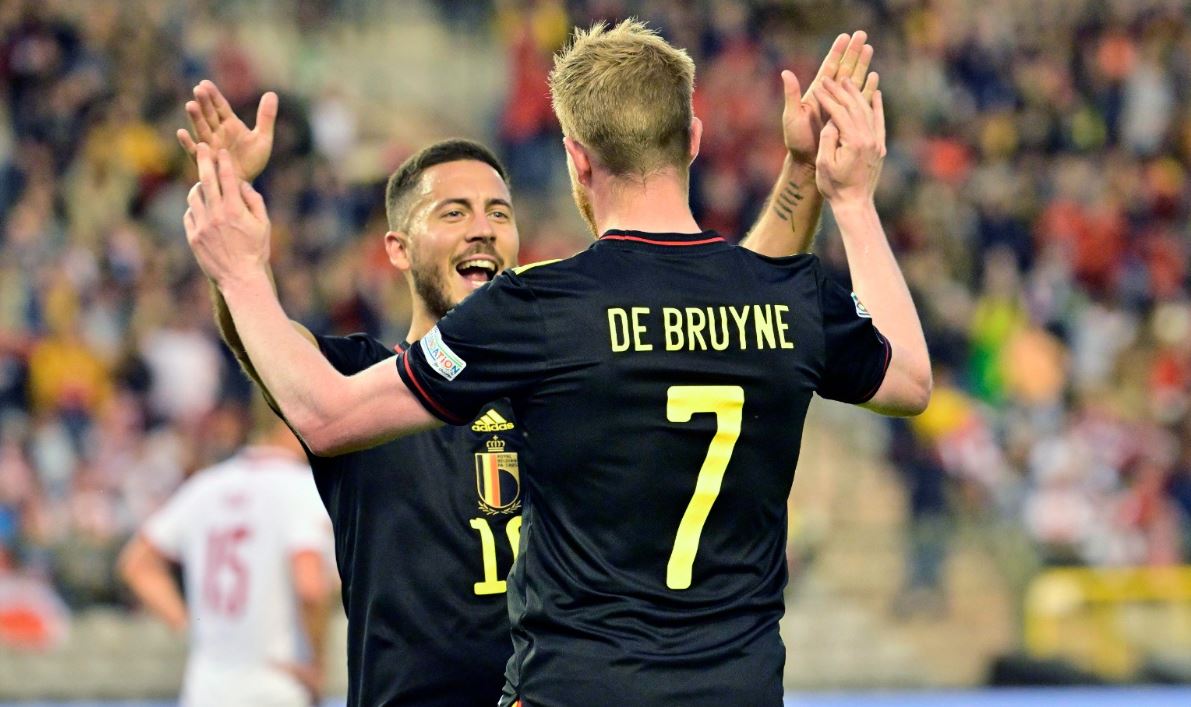 belgium hazard de bruyne poland nations league