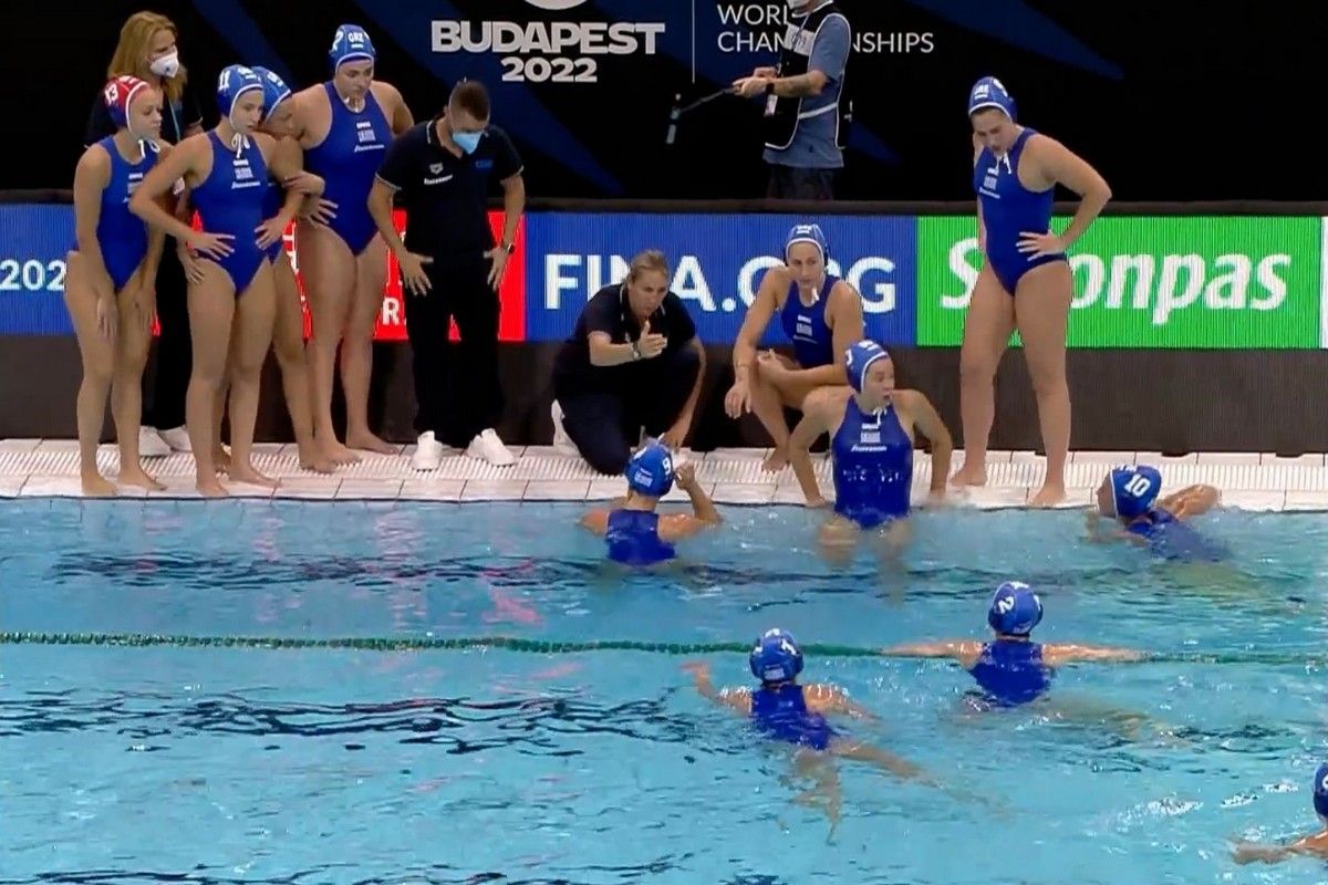 kammenou greece team water polo women budapest 2022