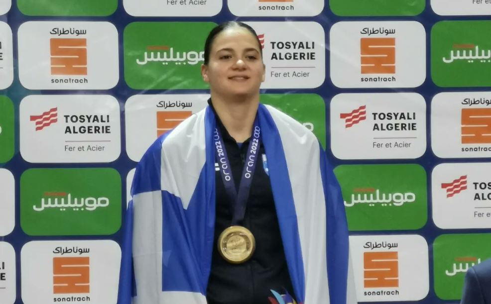 kyriaki kydonaki karate gold medal greece team mediterranean games 2022