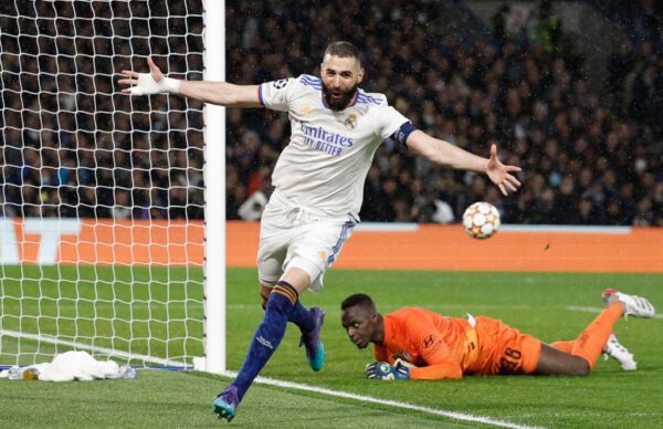 benzema hat trick real madrid chelsea
