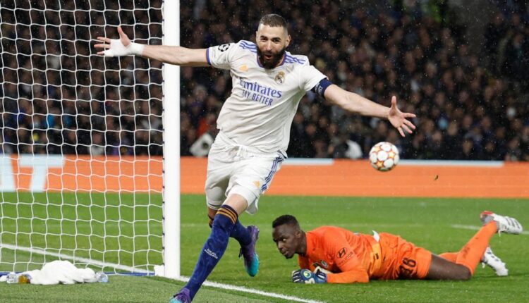 benzema hat trick real madrid chelsea