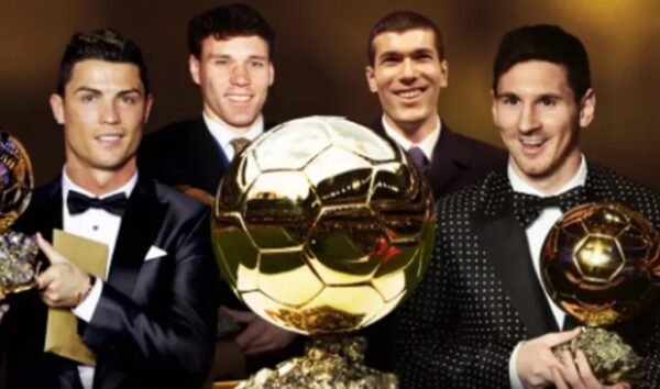 golden ball collage messi ronaldo van basten