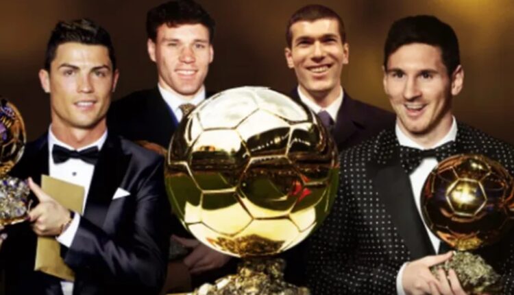 golden ball collage messi ronaldo van basten