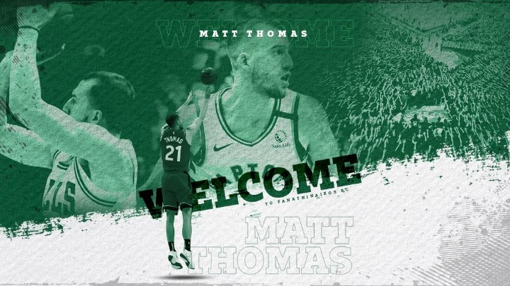 Matt Thomas pao bc panathinaikos a1 basket league