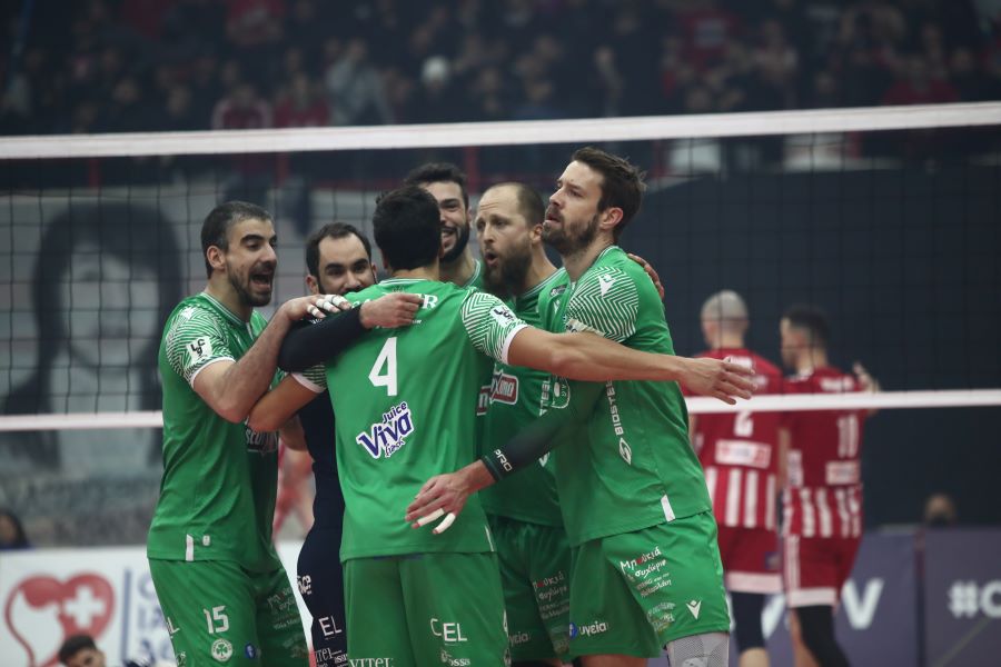 olympiacos volley pao panathinaikos challenge cup