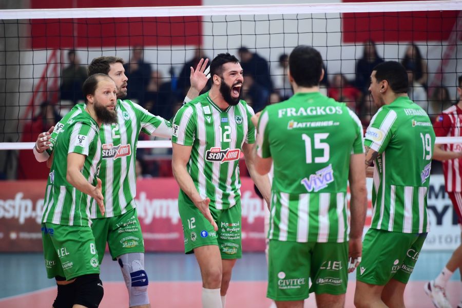 olympiacos pao panathinaikos volley league cup