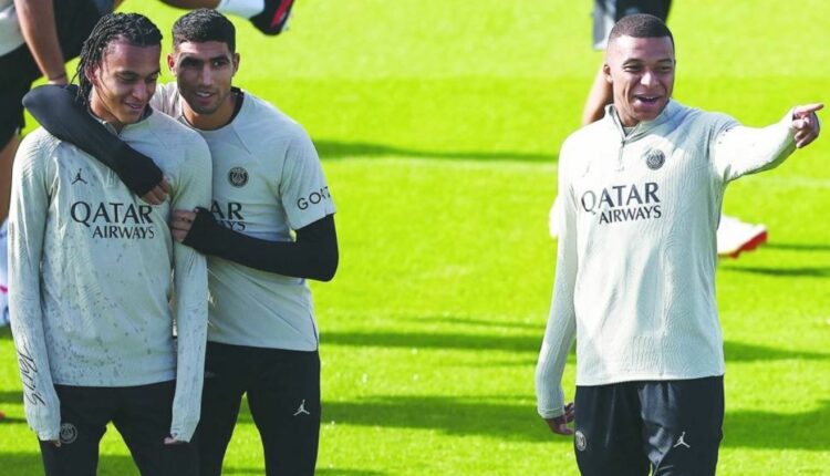 psg training champions league
