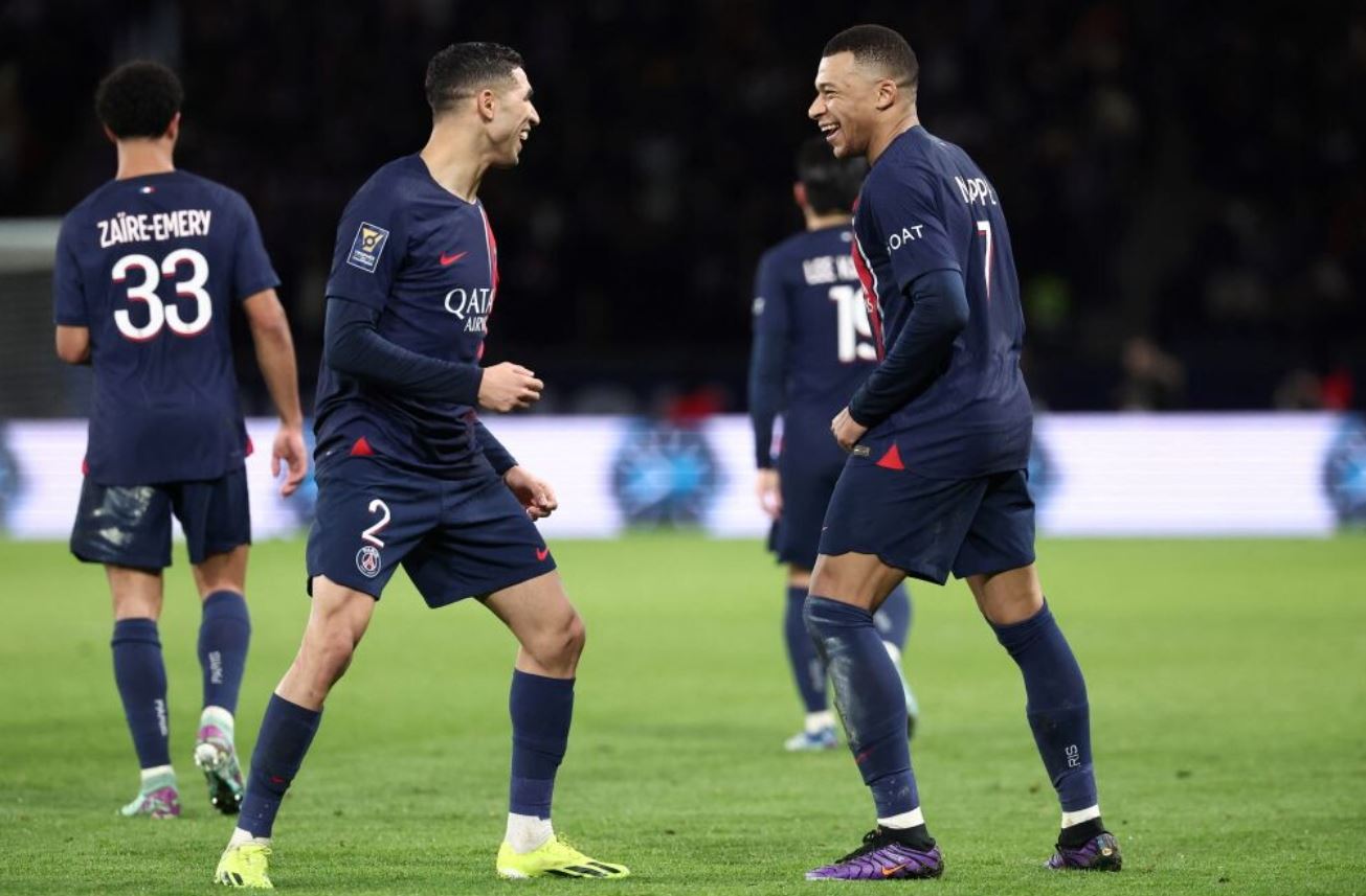 psg hakimi mbappe toulouse super cup