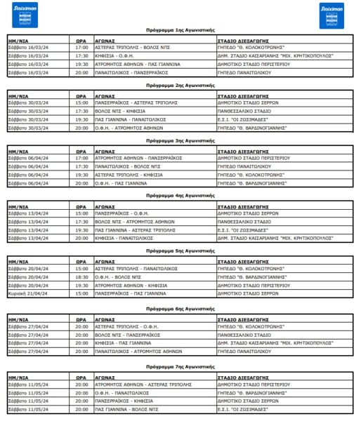 programma playouts 2024