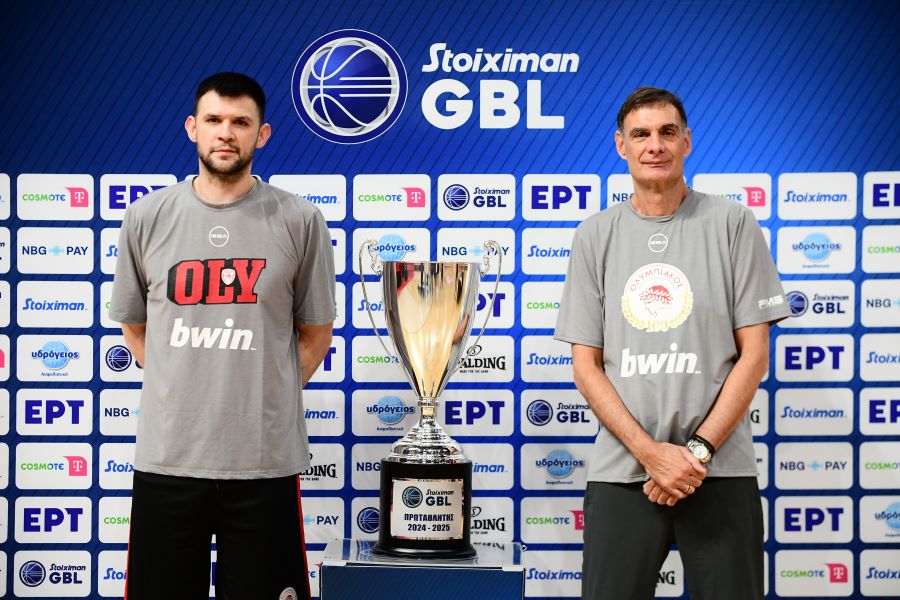 kostas papanikolaou - giorgos bartzokas olympiacos basket league