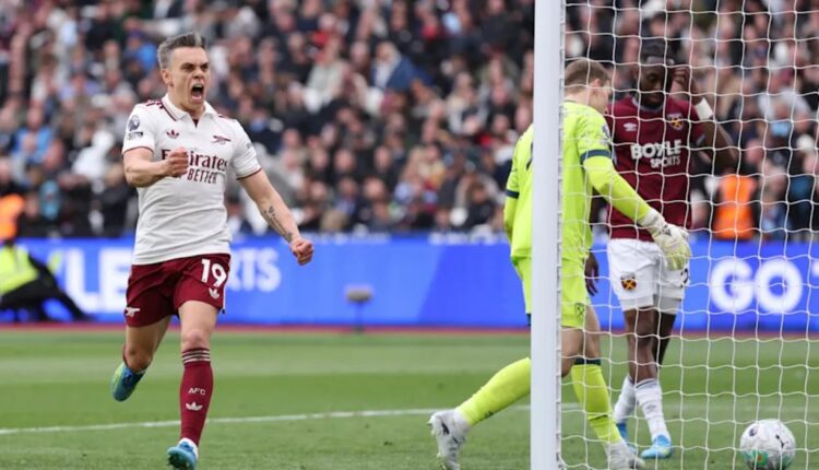 west ham arsenal trosard premier league